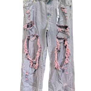 Smoke Rise Red Women Jeans Brand New With Tags Curvy Fit Malibu Pink Mid Rise